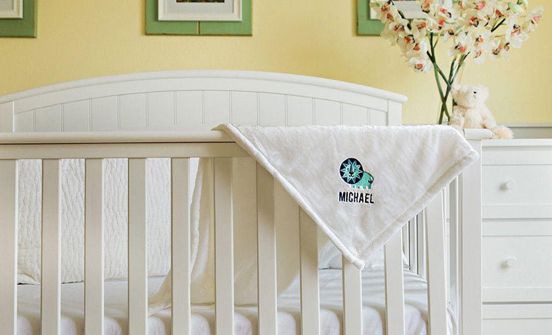 Personalized Embroidered Baby Blankets with Animal Designs -  - Qualtry