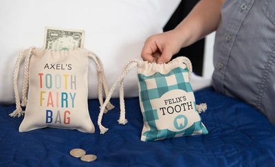 Personalized Kids Tooth Fairy Bags -