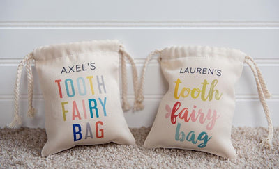 Personalized Kids Tooth Fairy Bags -
