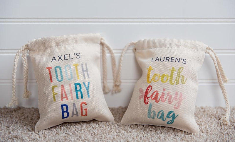 Personalized Kids Tooth Fairy Bags -