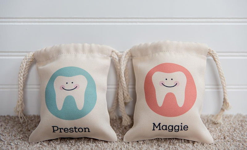 Personalized Kids Tooth Fairy Bags -
