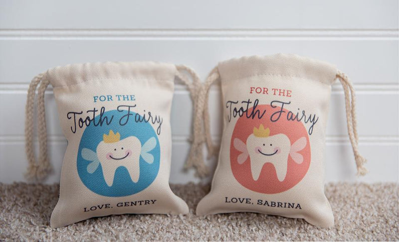 Personalized Kids Tooth Fairy Bags -