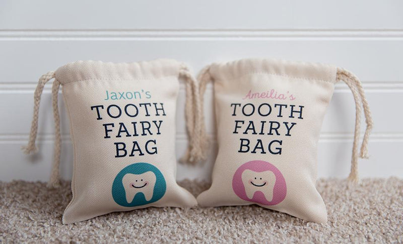 Personalized Kids Tooth Fairy Bags -