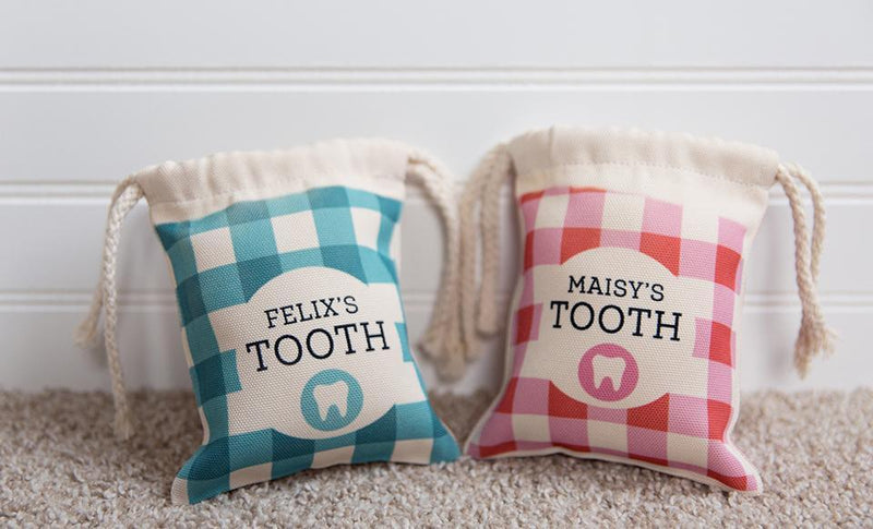 Personalized Kids Tooth Fairy Bags -