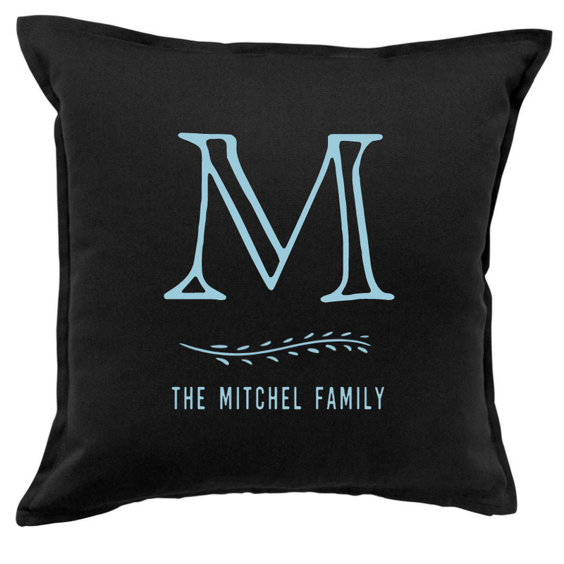 Monogram Colorful Throw Pillow Covers -  - Qualtry