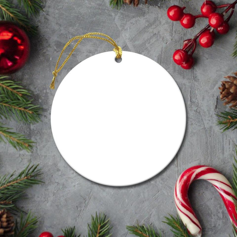 Dear Santa Just Bring Chocolate Ornament -