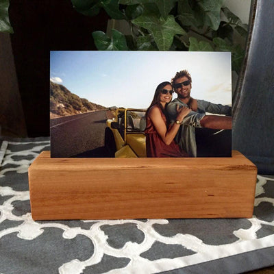 Personalized Wood Photo Blocks - Cherry - Qualtry