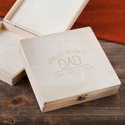 Personalized World's Greatest Dad Gift Box -  - JDS