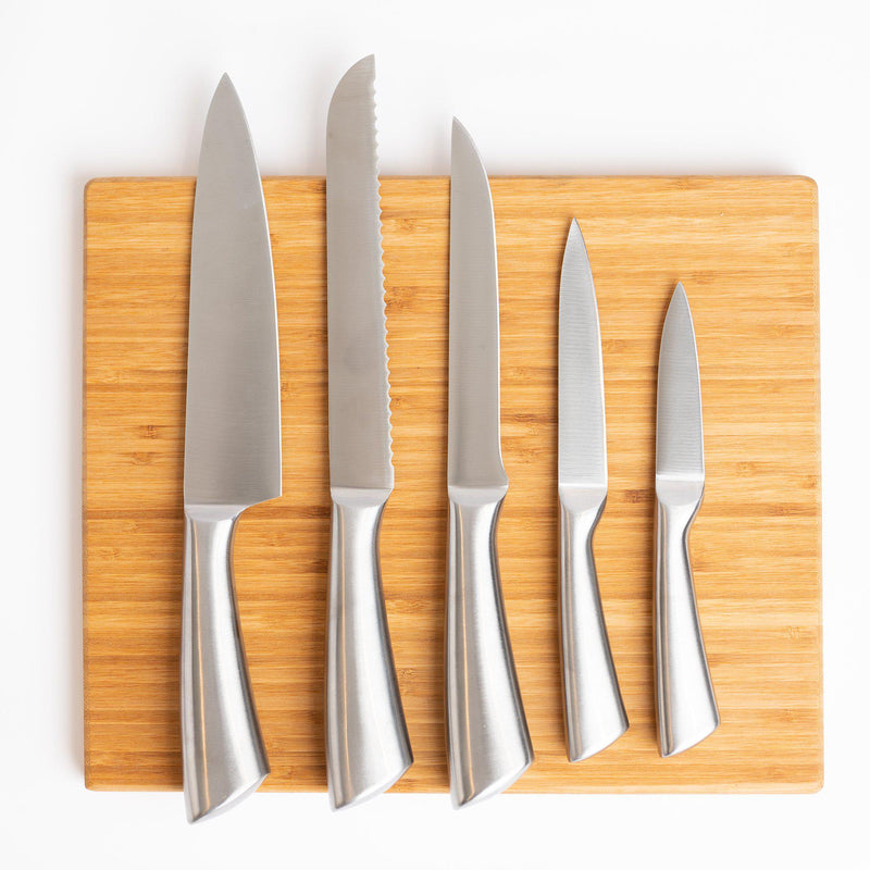 Set of 5 Stainless Steel Knives -  - Qualtry