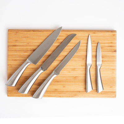 Set of 5 Stainless Steel Knives -  - Qualtry