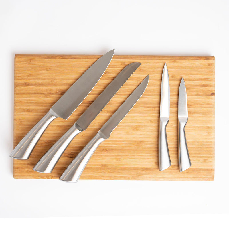 Set of 5 Stainless Steel Knives -  - Qualtry