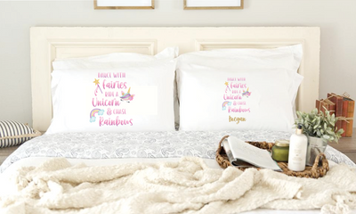 Personalized Kids' Fairy & Unicorn Pillowcases -  - Qualtry