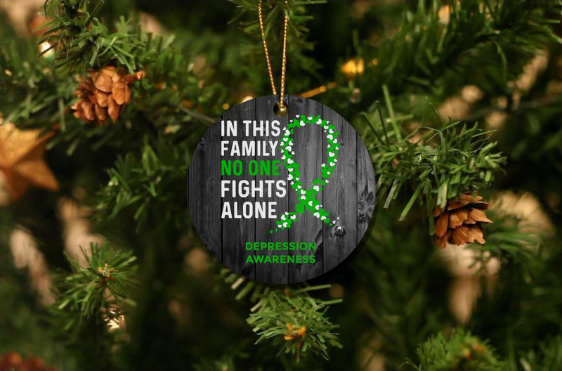Personalizable No One Fights Alone Christmas Ornaments -  - Qualtry