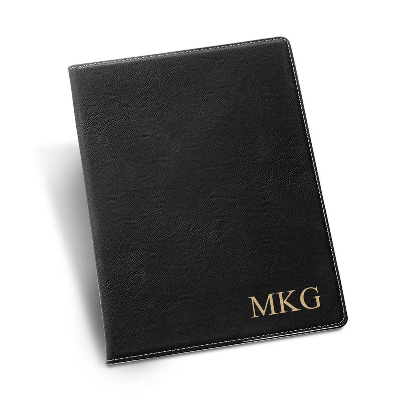 Personalized Portfolio with Notepad - Black - JDS