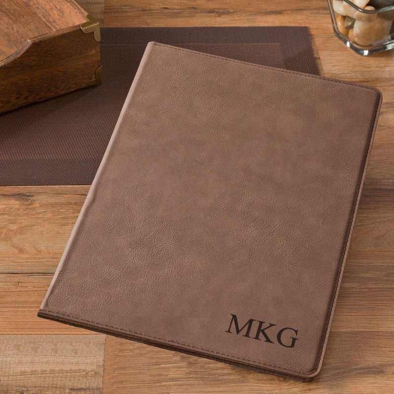 Personalized Portfolio with Notepad - Mocha - JDS