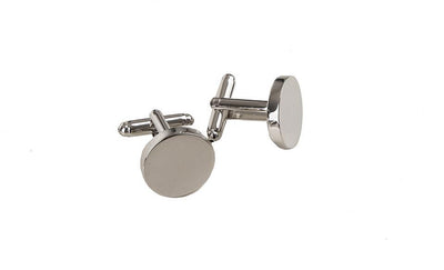 Personalized Classic Round Monogram Cufflinks -  - JDS