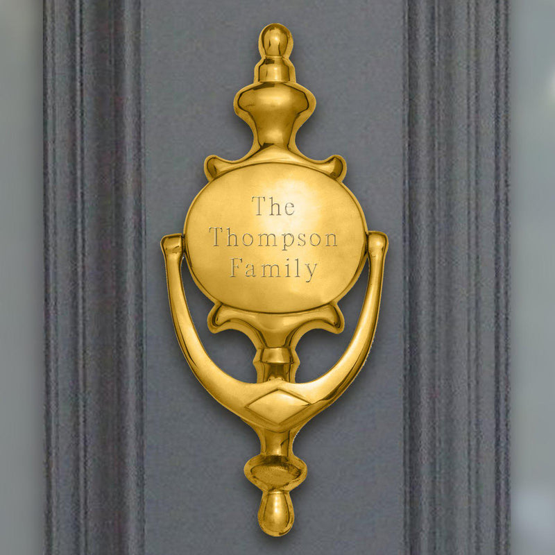 Personalized Door Knocker - Brass -  - JDS
