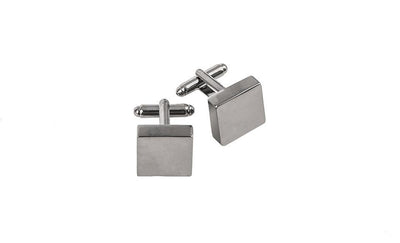 Personalized Square Gunmetal Cufflinks -  - JDS