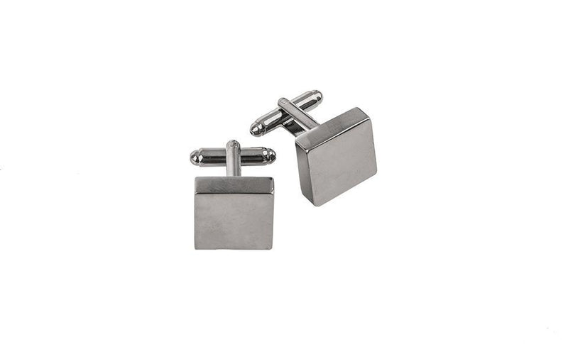 Personalized Square Gunmetal Cufflinks -  - JDS