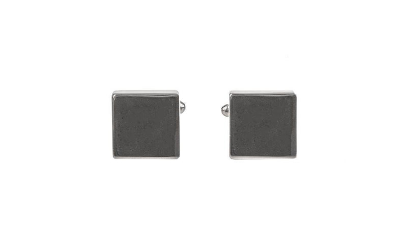 Personalized Square Gunmetal Cufflinks -  - JDS