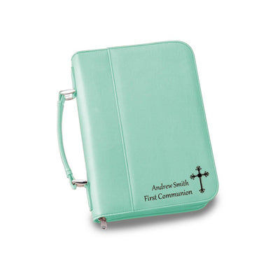 Personalized Leather Bible Cover - 6 Colors - Mint - JDS