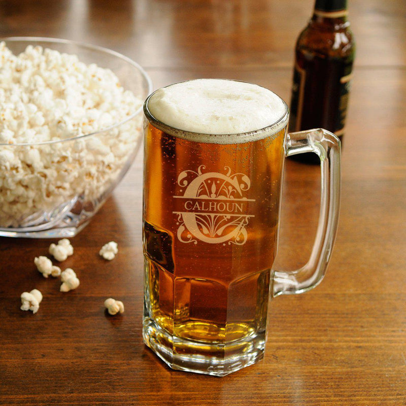 Personalized Monster 34 oz. Beer Mug - Filigree - JDS