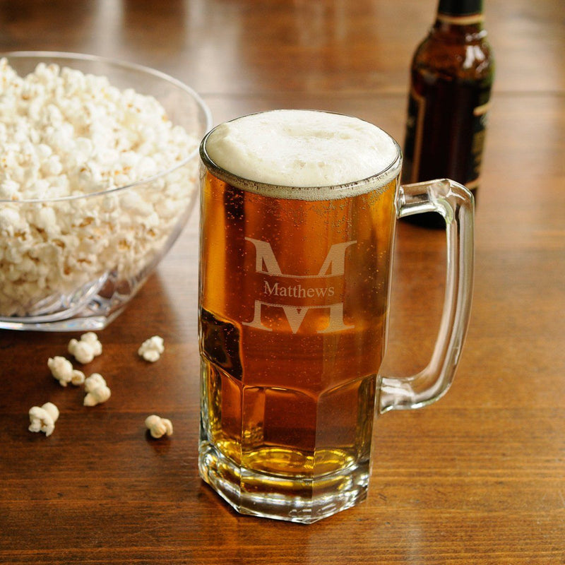 Personalized Monster 34 oz. Beer Mug - Stamped - JDS