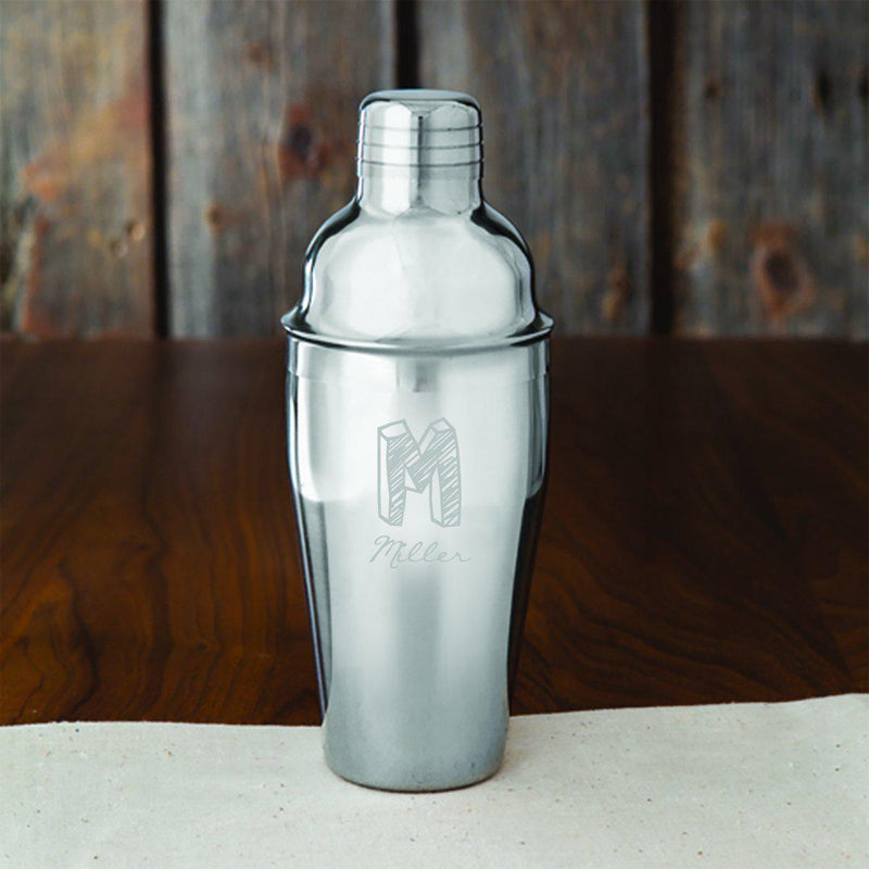Personalized 16 oz. Stainless Steel Cocktail Shaker -