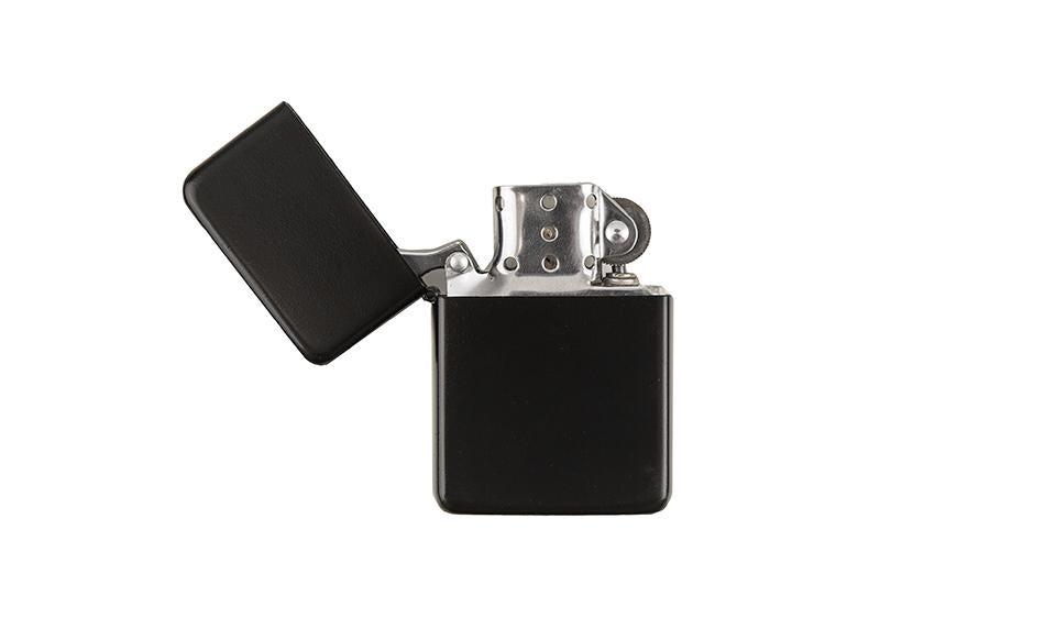 Personalized Wind Proof Lighter Matte Black - Stainless Steel – A Gift ...