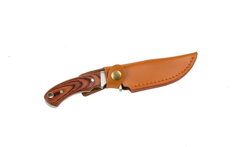 Personalized Wood Handle Hunting Knife -