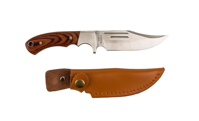 Personalized Wood Handle Hunting Knife -