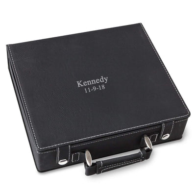 Personalized Black 100 Chip Poker Set -