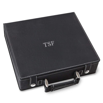 Personalized Black 100 Chip Poker Set -