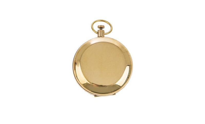 Personalized High Polish Gold Keepsake Compass with Wooden Box -  - JDS
