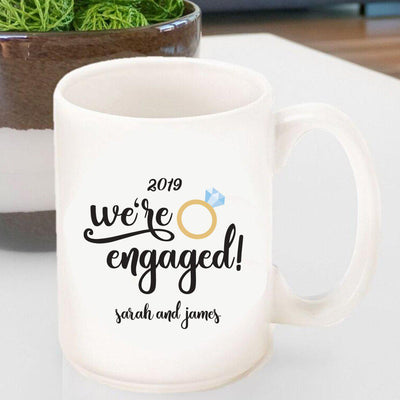 Personalized We're Engaged Coffee Mug -  - JDS