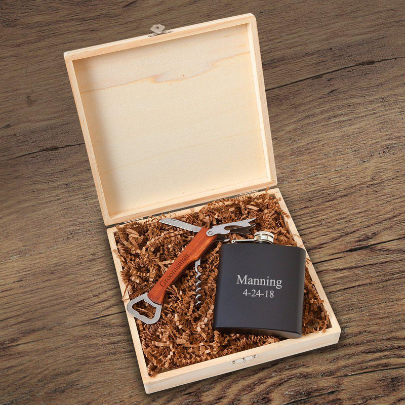 Irvine Groomsmen Gift Box Set - 2 Lines - JDS