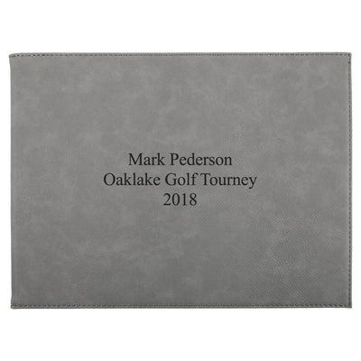 Personalized Certificate Holder 9” x 12” - Gray - 3Lines - JDS