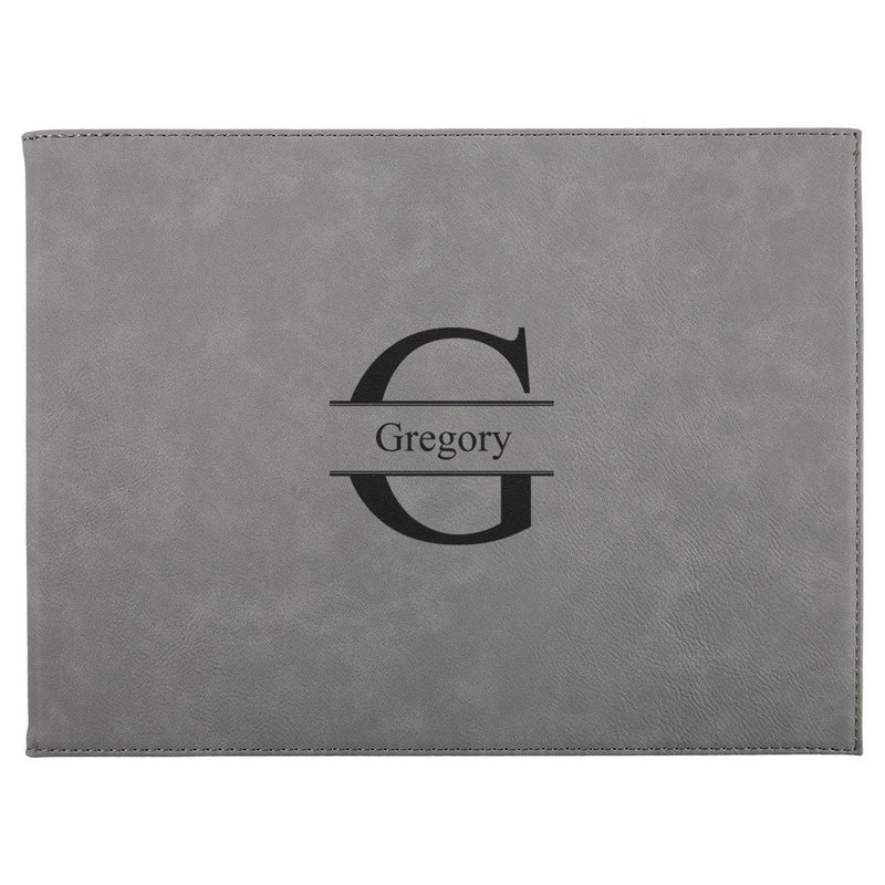Personalized Certificate Holder 9” x 12” - Gray - Stamped - JDS