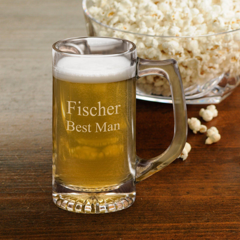 Personalized 12 oz. Sports Beer Mugs -  - JDS