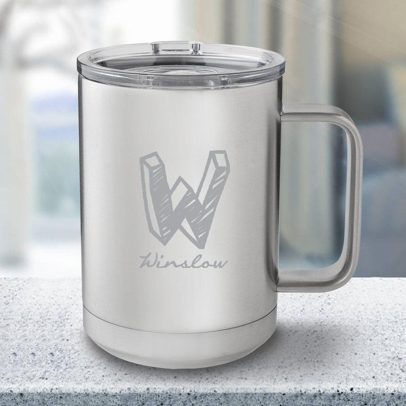 Personalized 15 oz. Tumbler Mug - Stainless Steel -  - JDS