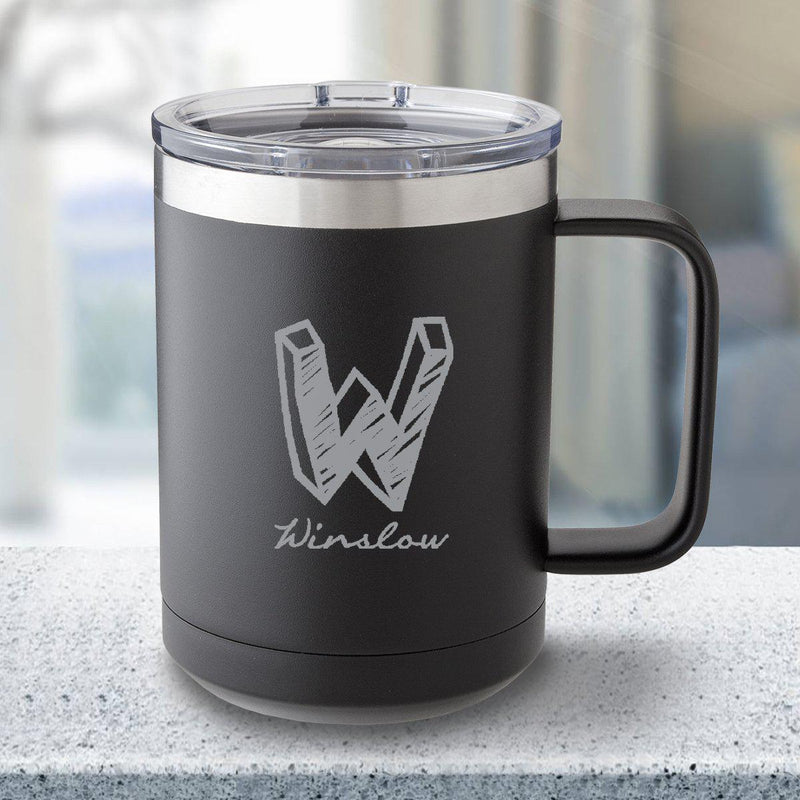 Personalized 15 oz. Tumbler Mug - Black -  - JDS
