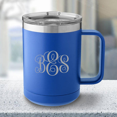 Personalized 15 oz. Tumbler Mug - Royal Blue -  - JDS