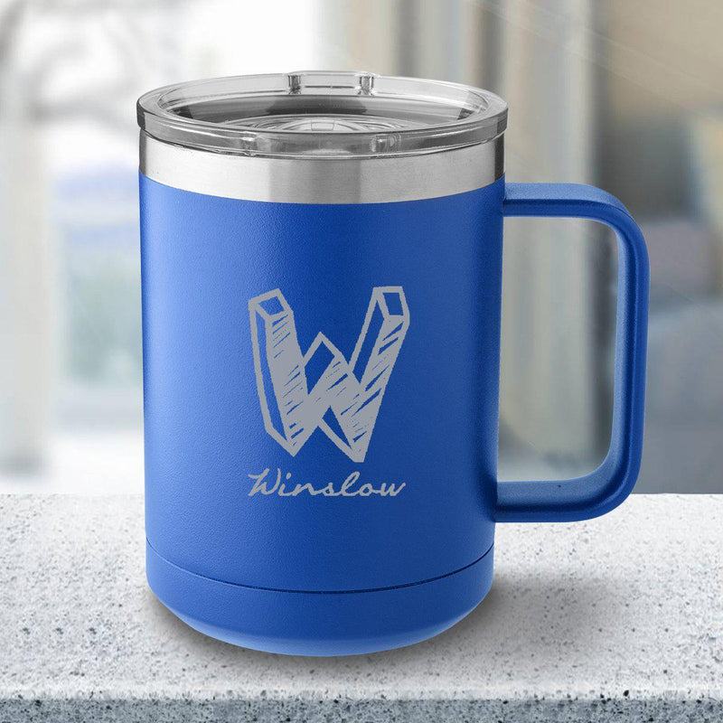 Personalized 15 oz. Tumbler Mug - Royal Blue -  - JDS