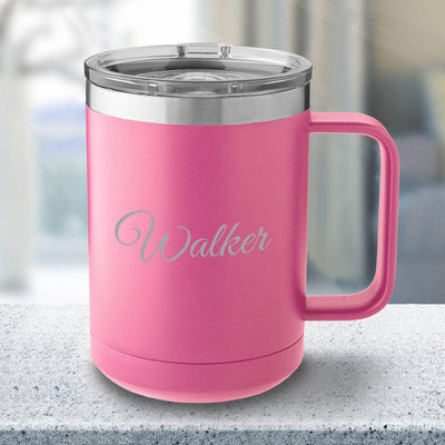 Personalized 15 oz. Tumbler Mug - Pink -  - JDS