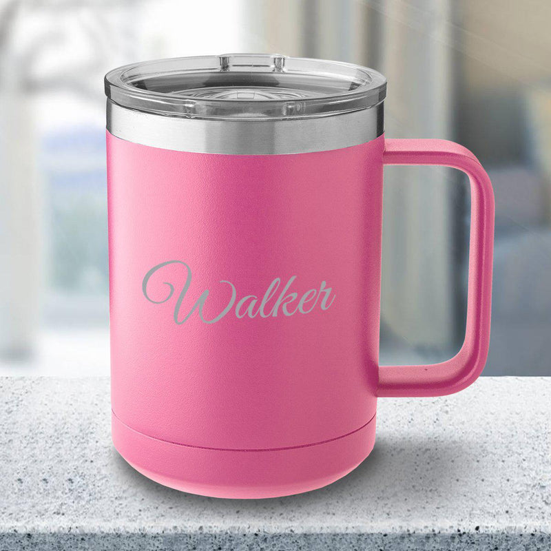 Personalized 15 oz. Tumbler Mug - Pink -  - JDS