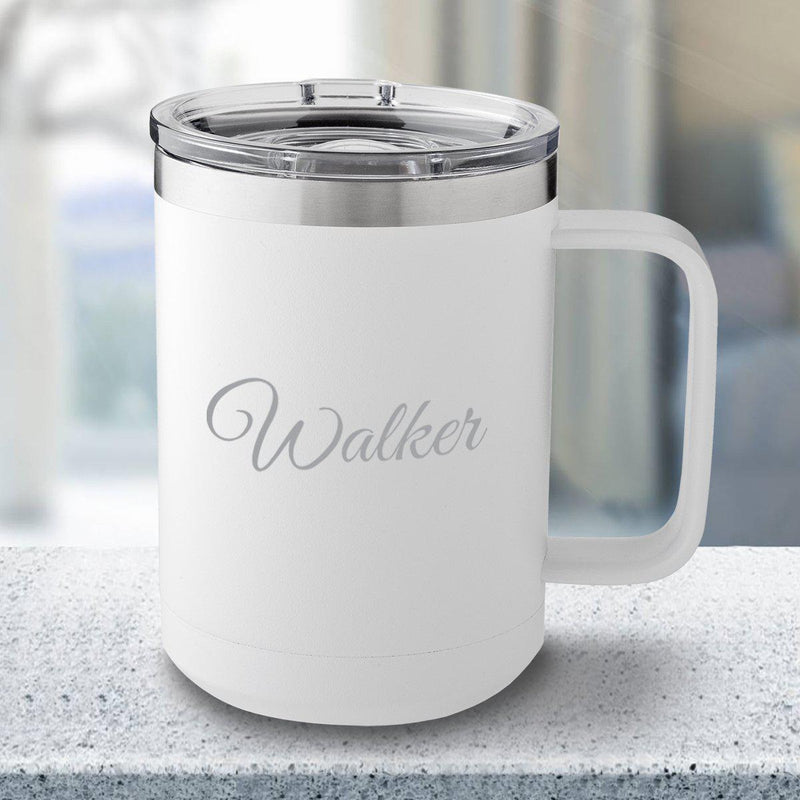Personalized 15 oz. Tumbler Mug - White -  - JDS