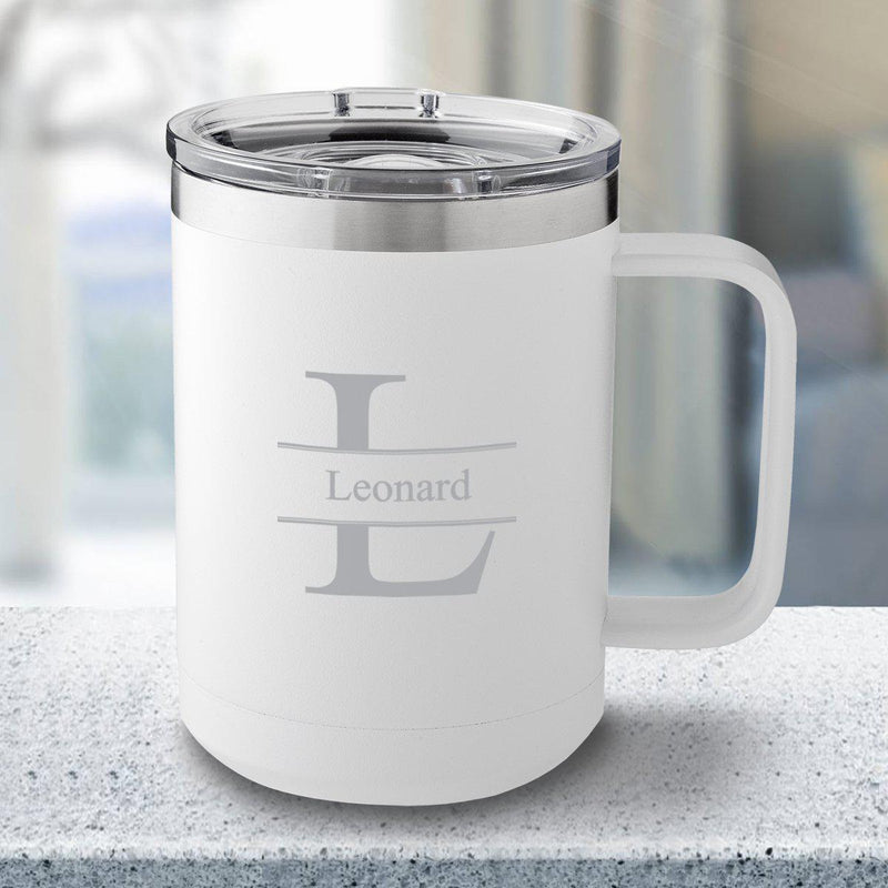 Personalized 15 oz. Tumbler Mug - White -  - JDS