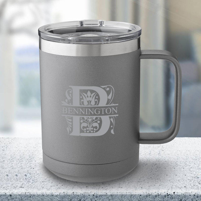 Personalized Gray 15 oz. Tumbler Mug -  - JDS