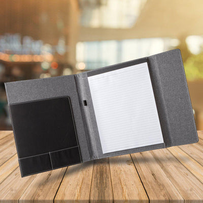 Personalized Canvas Portfolio - Gray -  - JDS
