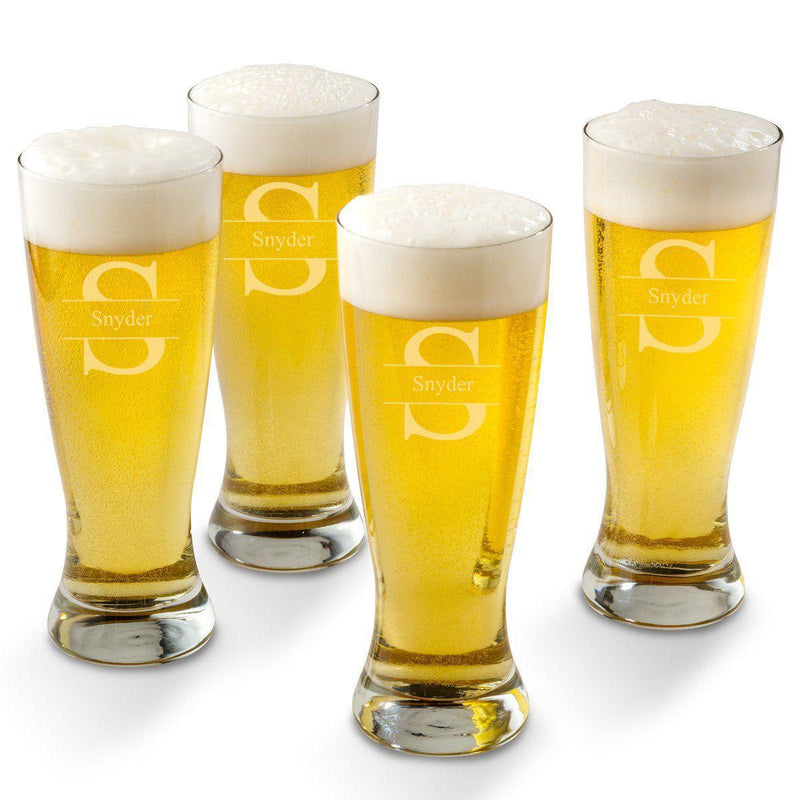 Personalized Grand Pilsners Set of 4 - Stamped - JDS